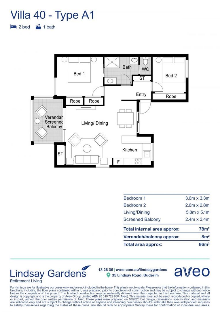 Currently under renovation, 1 bedroom villa plus study & private balcony!