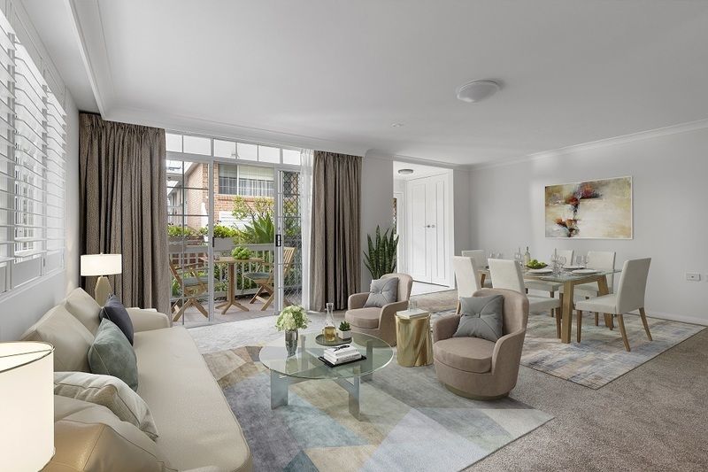 Elegant, open plan unit featuring a sunny north facing terrace