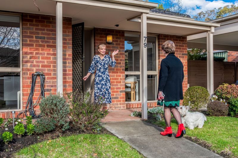 Stylishly updated two-bedroom plus study villa with delightful garden
