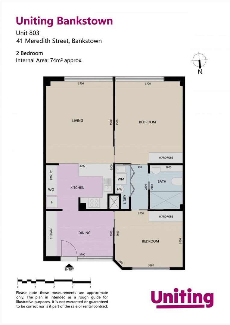 Newly refurbished 2-bedroom apartment | Uniting Bankstown
