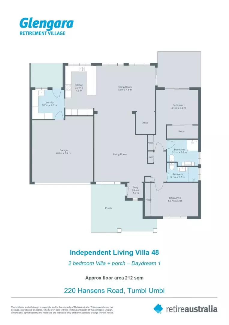 Spacious villa with double garage