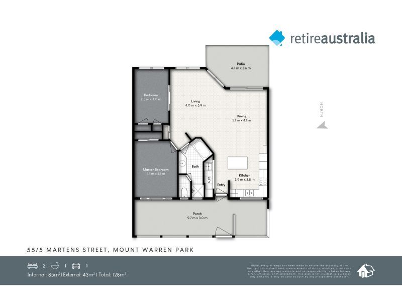 Affordable retirement living in the heart of the Noyea Riverside community.