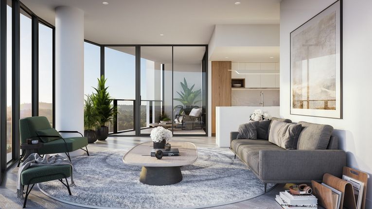 Artist's impression of an apartment at the WOVA project in Canberra, which is available for purchase via a new downsizer deposit bond