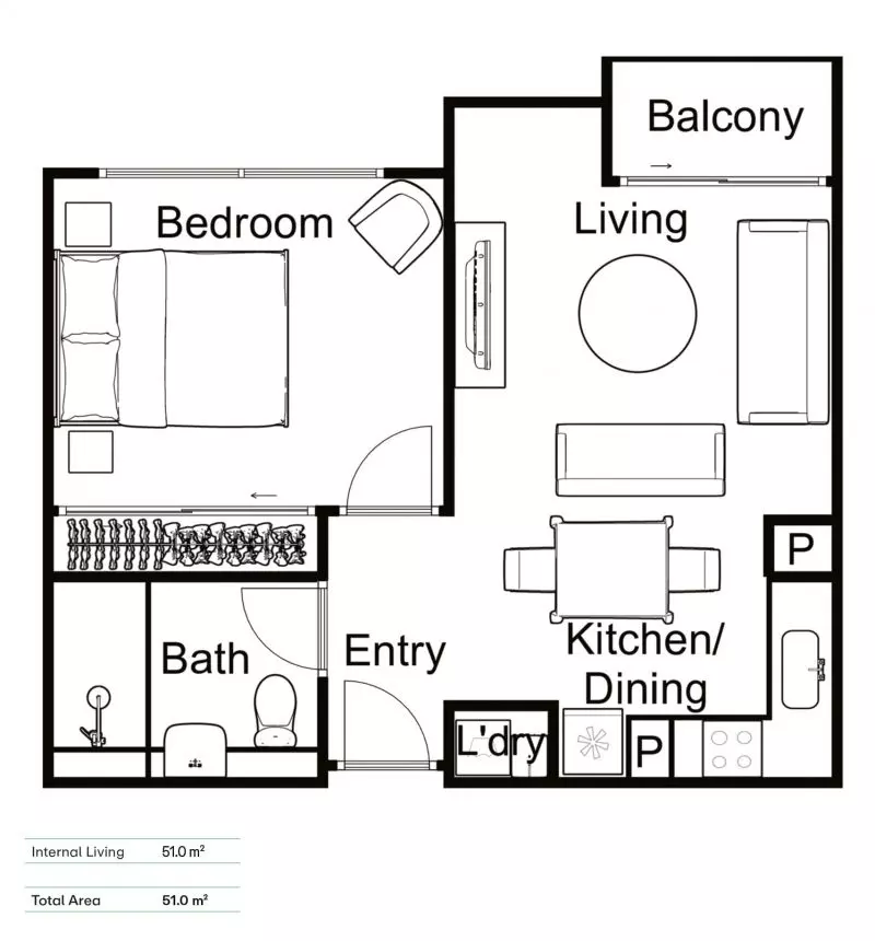 Last Remaining One Bedroom Apartment