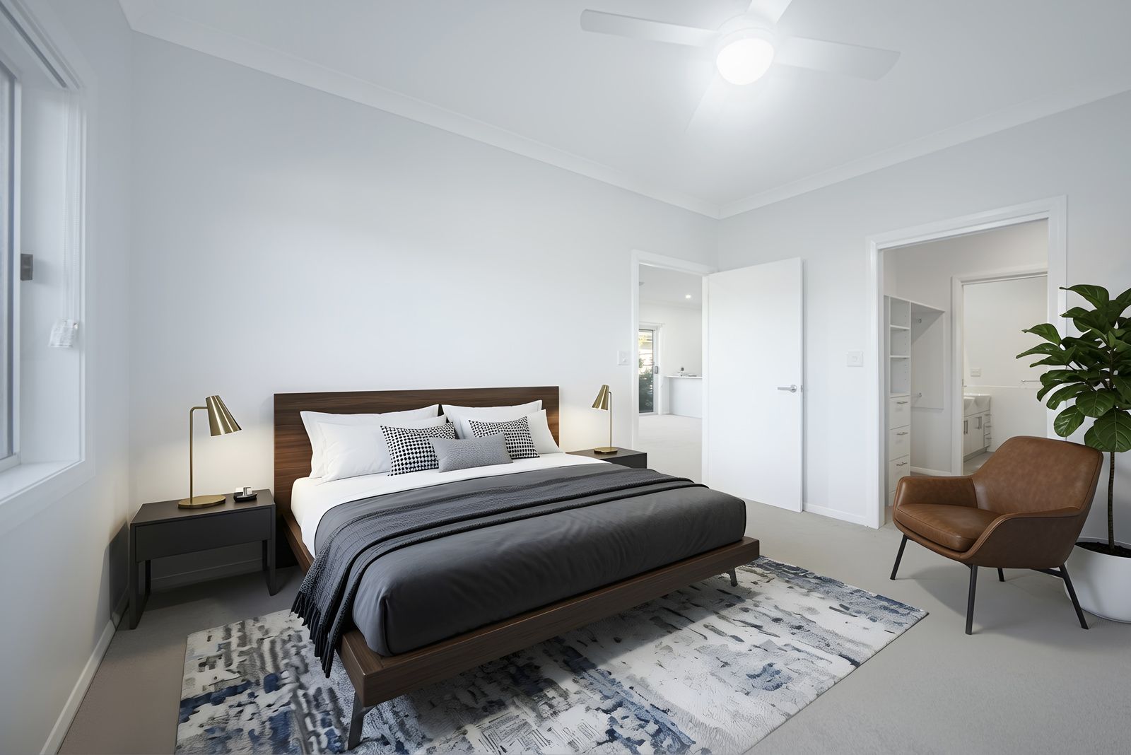 Brand new spacious two-bedroom villa, close to the community village