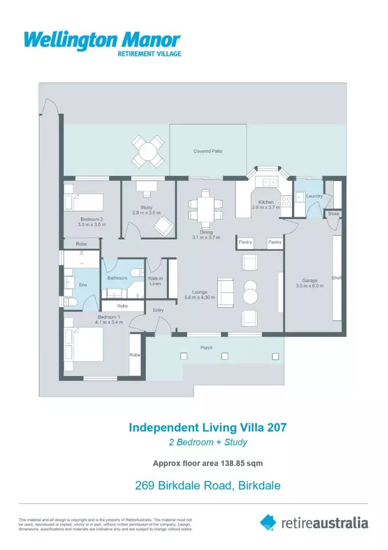 Spacious villa in a central location