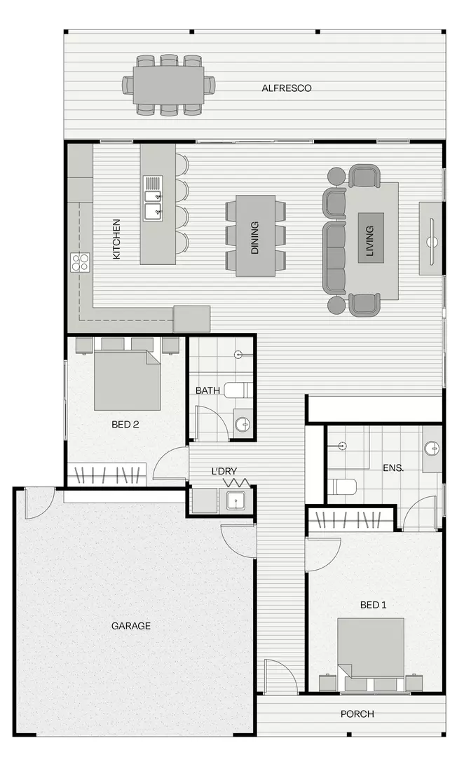 The Wilson optimises living space for a comfortable and functional lifestyle.