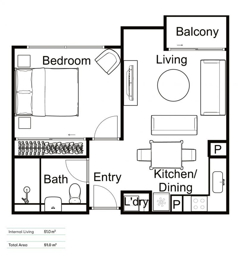 Last Remaining One Bedroom Apartment