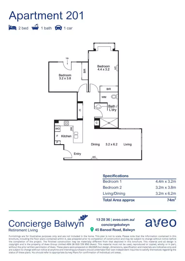 Ground-floor two-bedroom apartment!