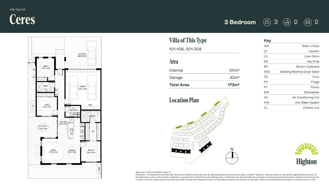 Three Bedroom Ceres Villa, Coming Soon