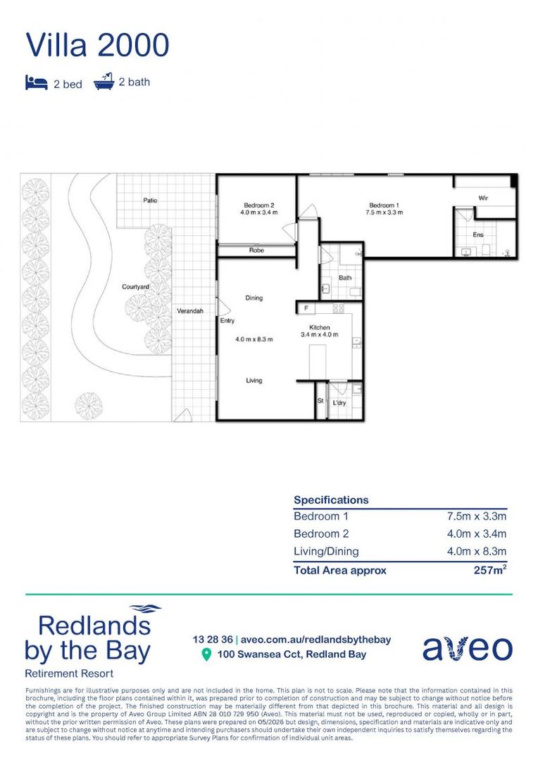 Coming Soon!  Newly renovated 2 bedroom villa - Register your interest today
