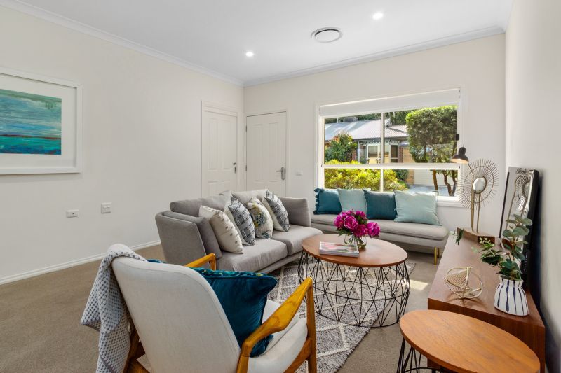 Modern villa near village entrance