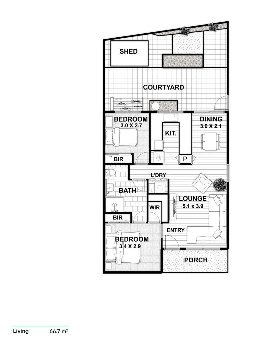 Freshly Updated Unit in a Wonderful Location