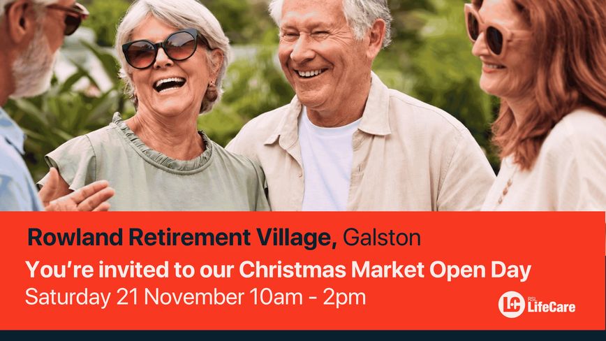 RSL LifeCare Rowland Village Christmas Market & Open Day