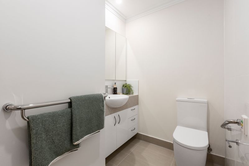 Courtyard-facing apartment on level 3 with serene views