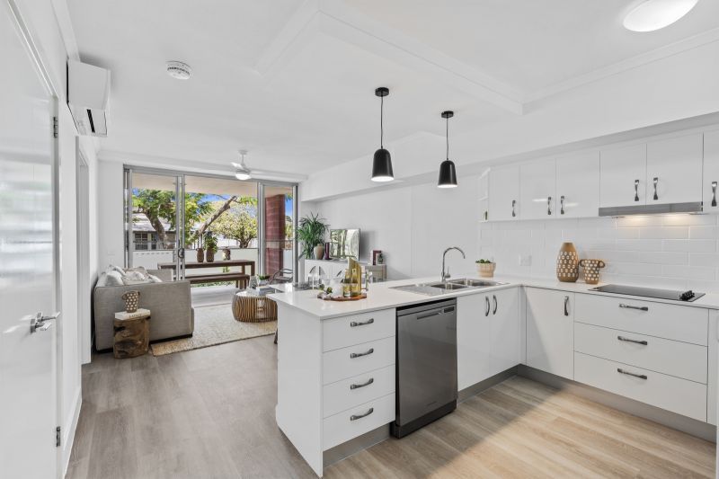 Relaxed bayside living in a two-bedroom apartment