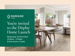 You’re Invited to Parkside Display Home Launch Event