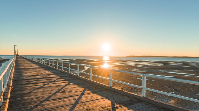 The scenic Urangan Pier at Hervey Bay