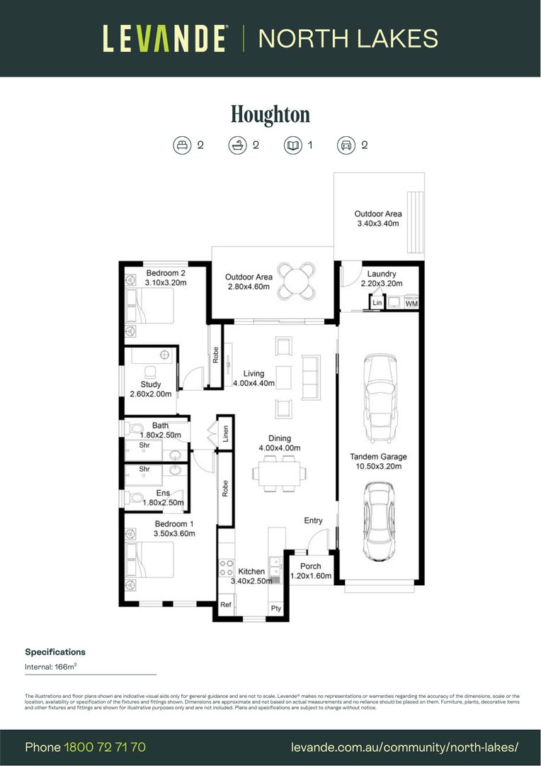 Two Bedroom + Study | Villa 214