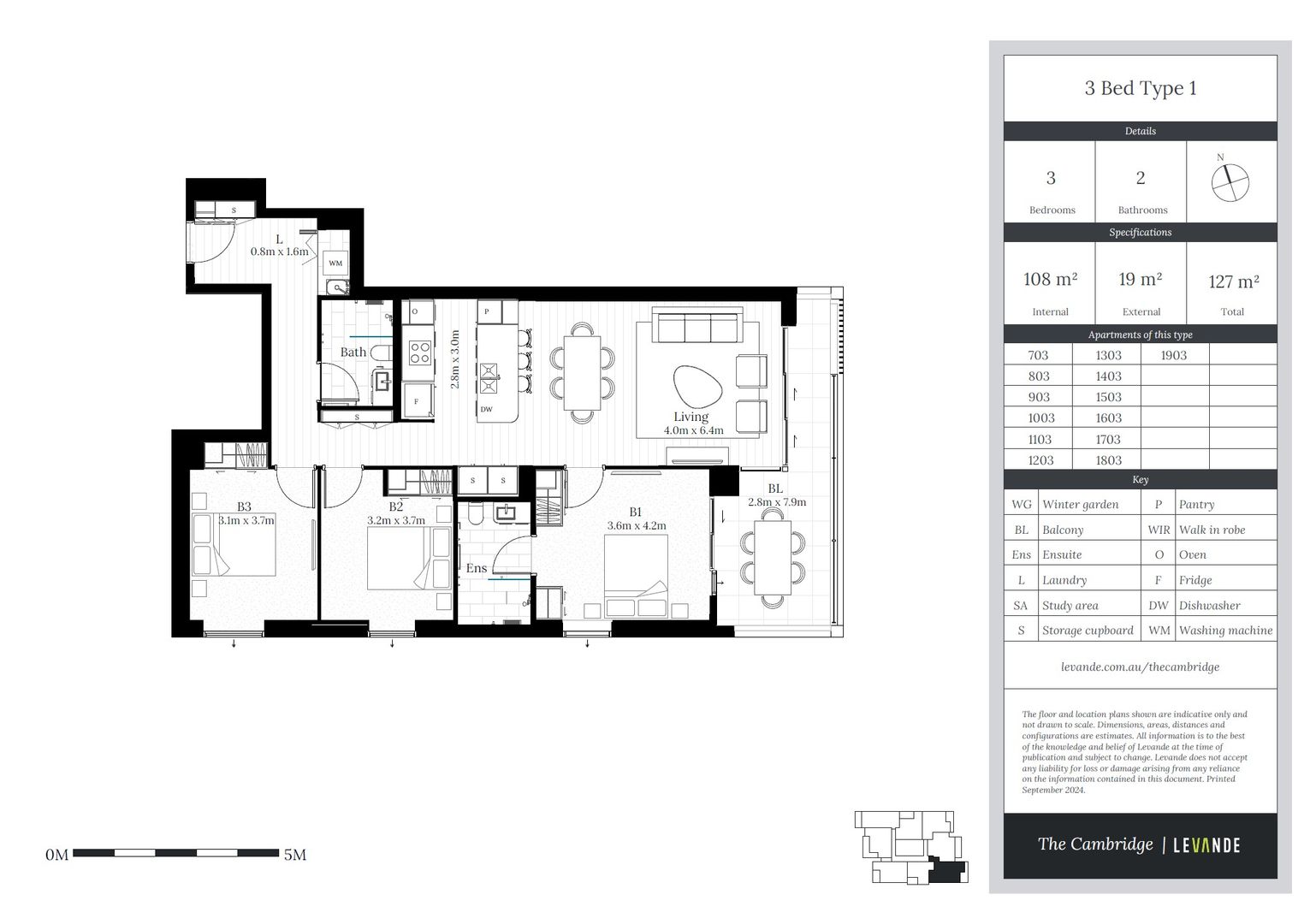 Three Bedroom Apartment