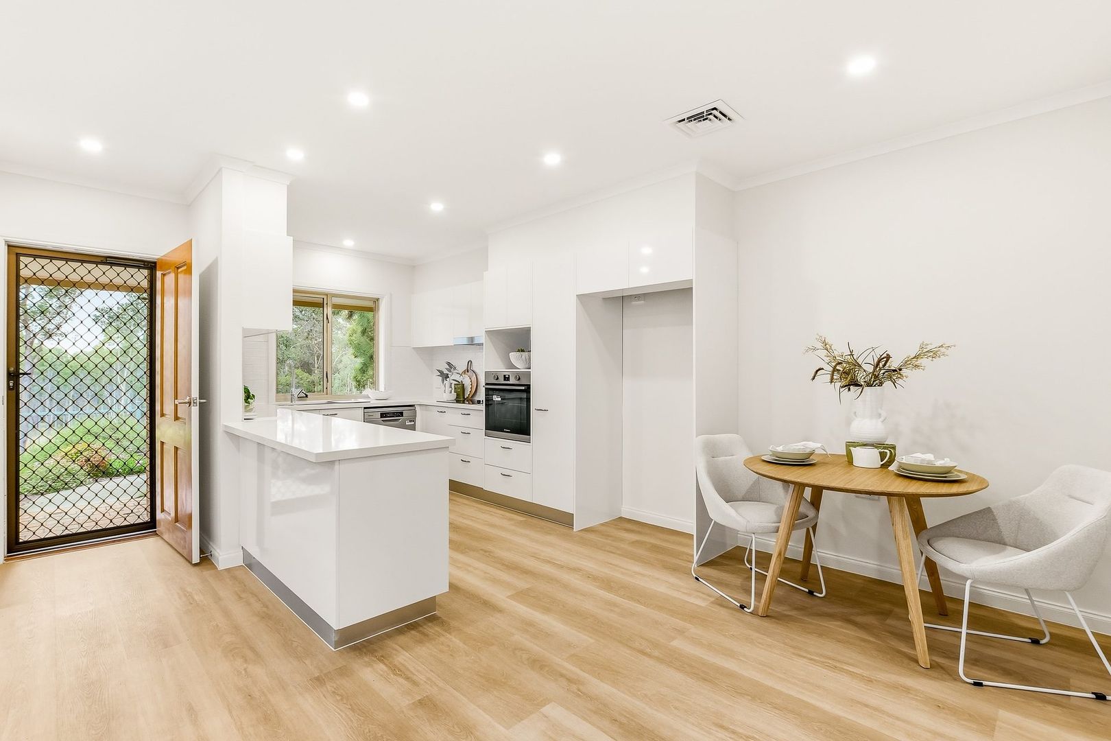 Enjoy park views and privacy in this 2-bedroom villa