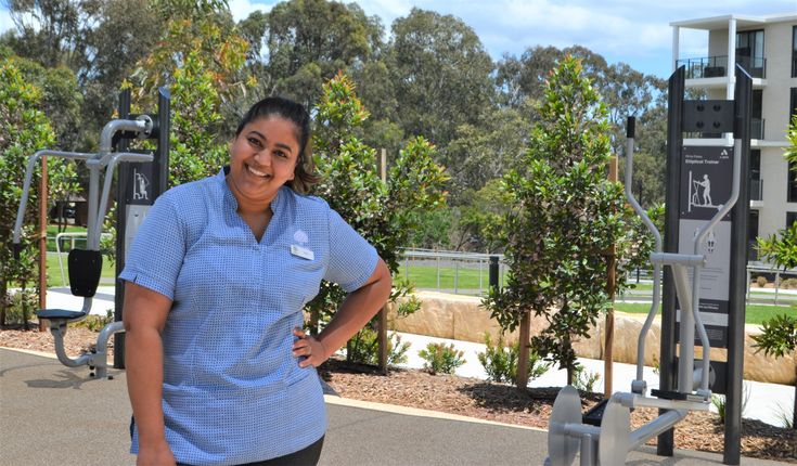 Enrolled nurse Shelja Zagorec runs the Vitality program at Anglicare's Minto Gardens