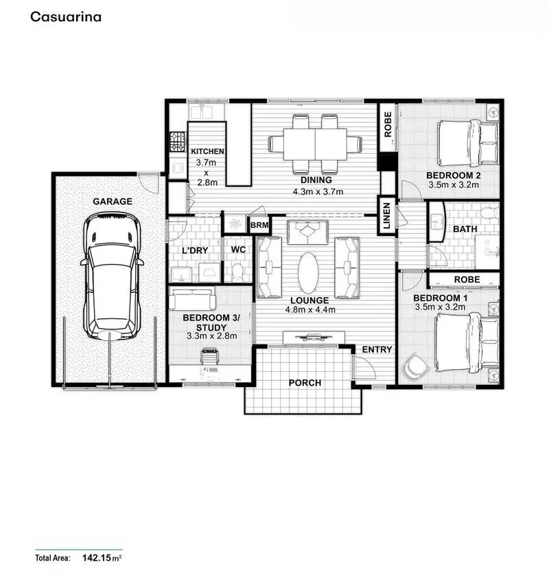 Refreshed Villa with Study and Courtyard
