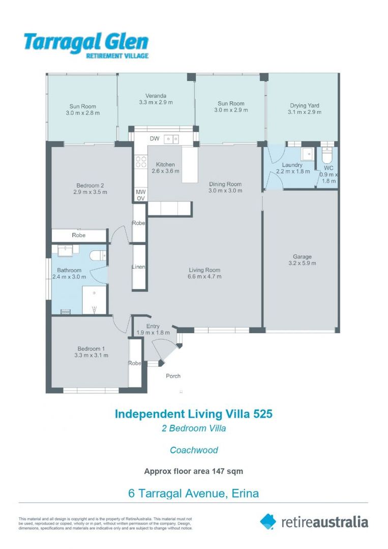 Sought After Two Bedroom Villa.