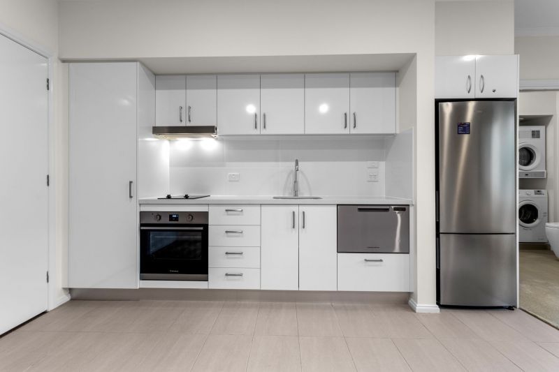 Modern apartment with beautiful window outlooks.