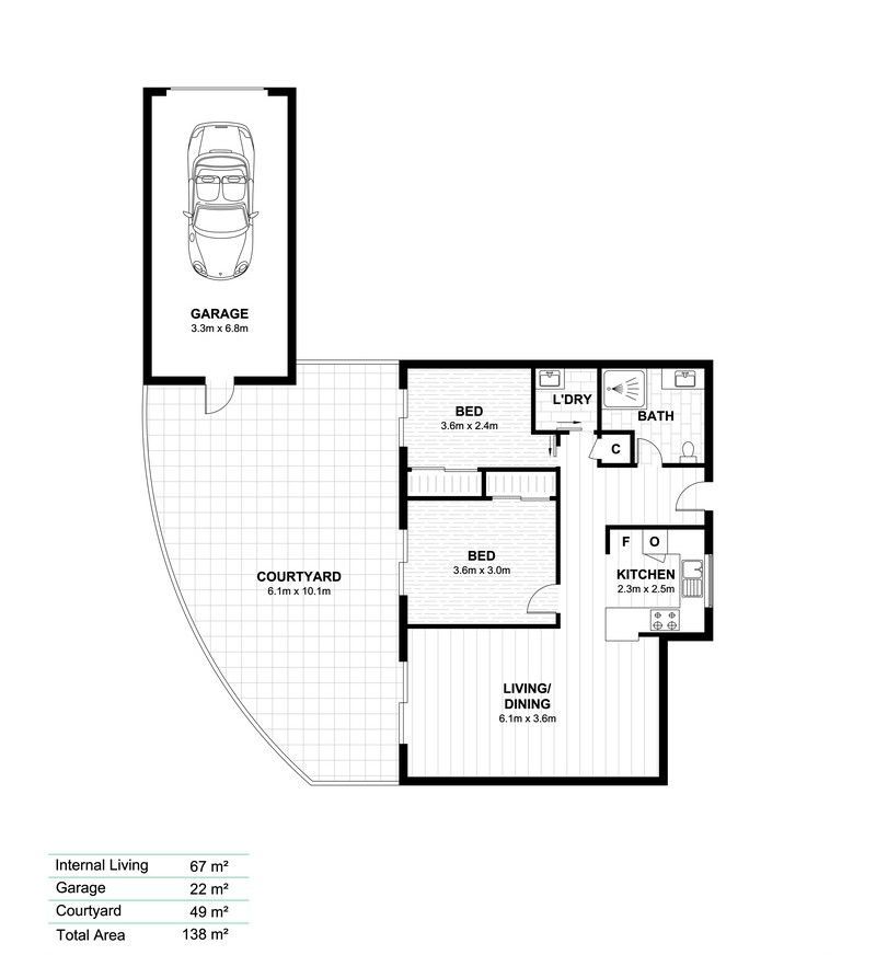 Spacious Villa with Expansive Private Courtyard