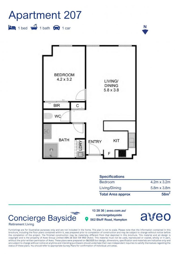 Spacious one-bedroom first-floor apartment