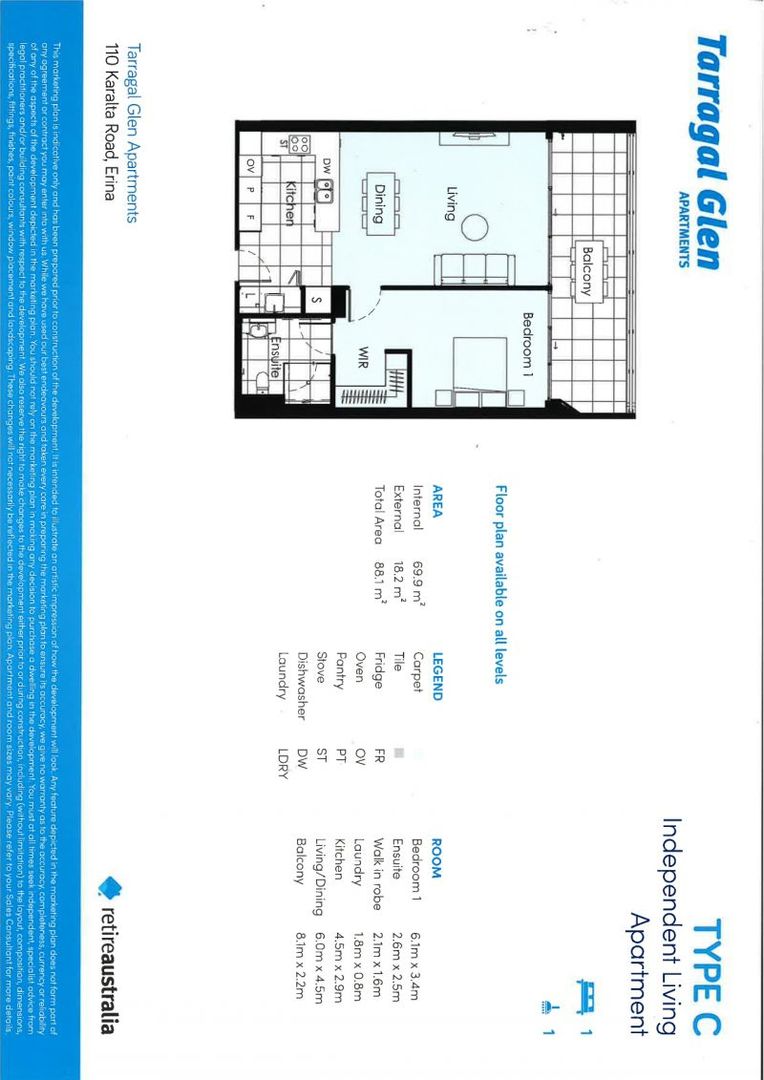 Top floor apartment with panoramic outlooks