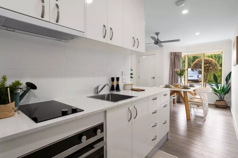 Newly renovated unit with open-plan living space