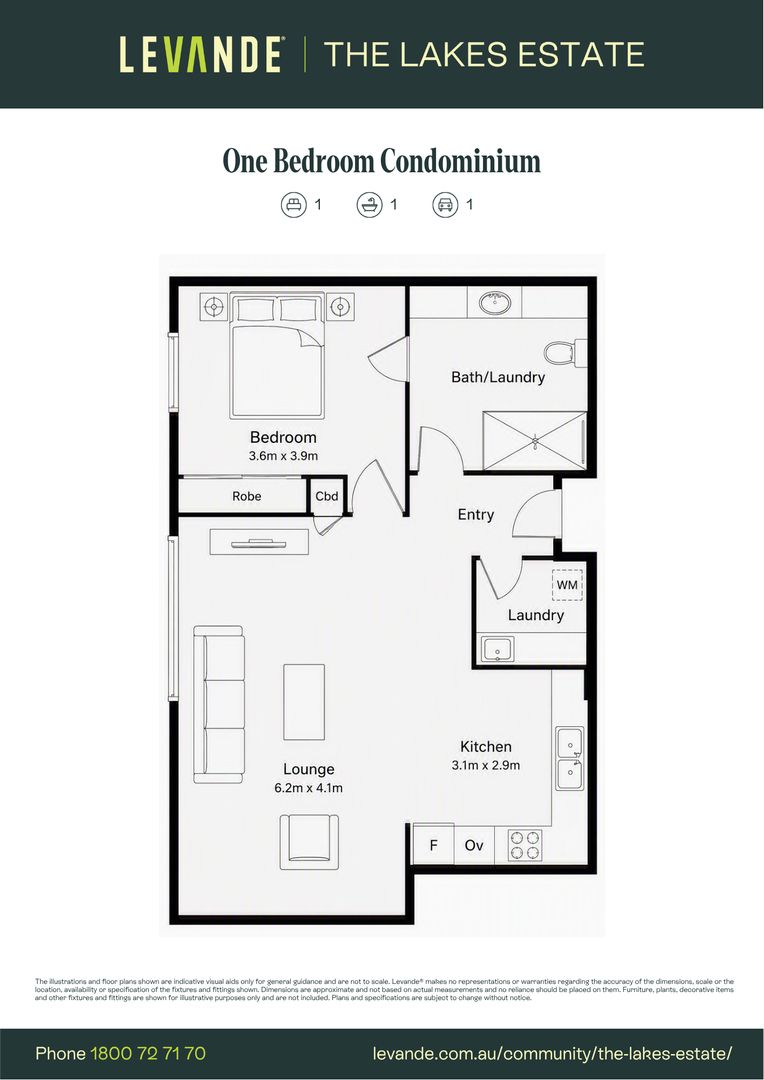 One Bedroom | Apartment 107
