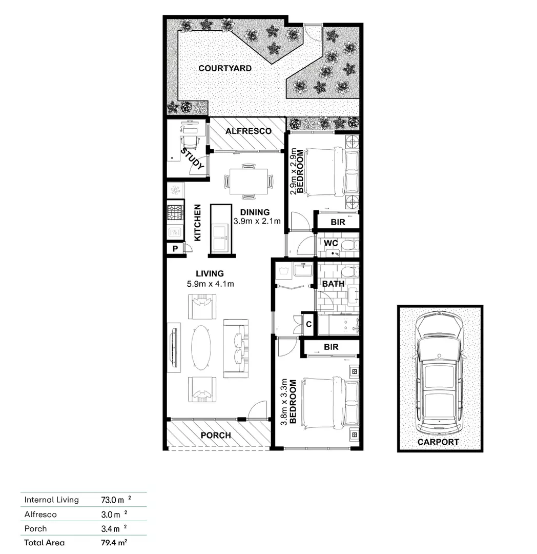 Two-Bedroom Retreat, Renovations Underway