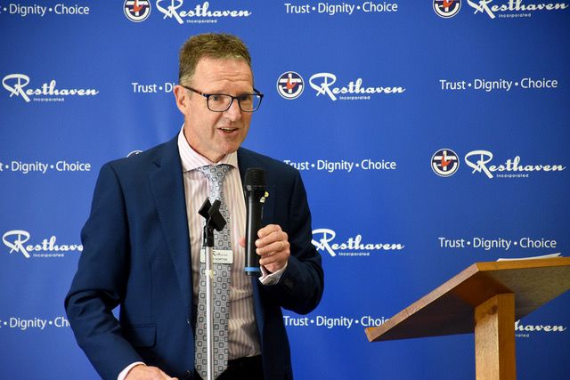 Dedication and humour: David Norton retires from Resthaven.