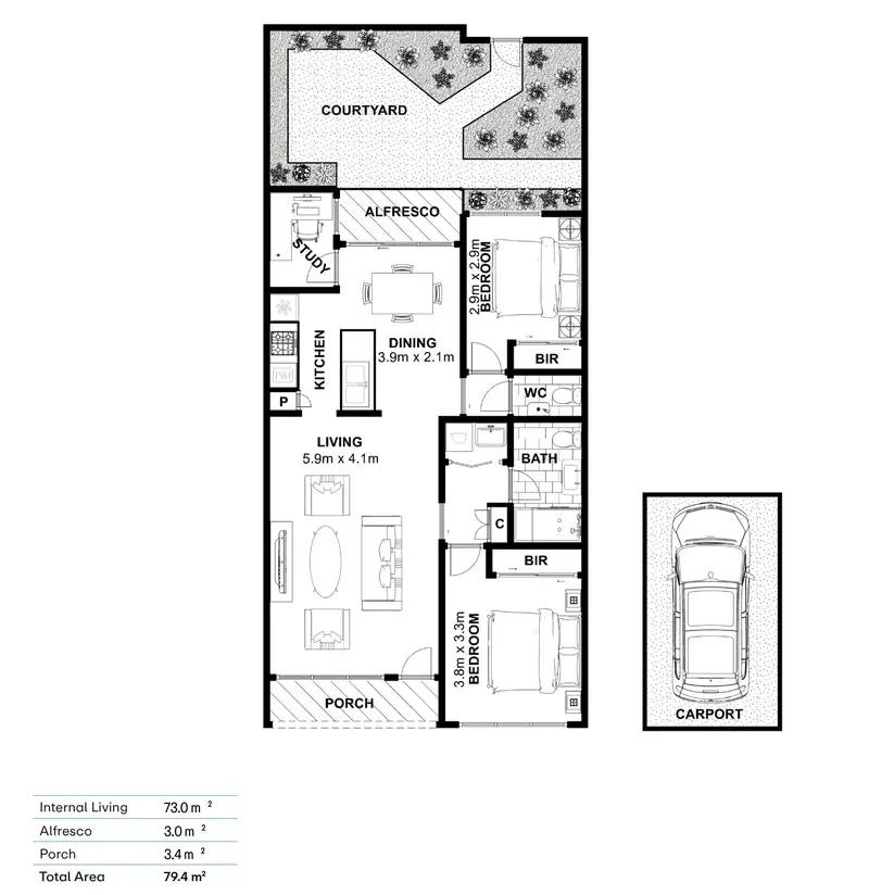 Two-Bedroom Retreat, Renovations Underway