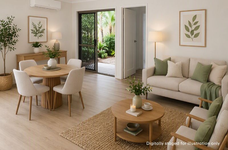 Garden outlook with Clubhouse Convenience