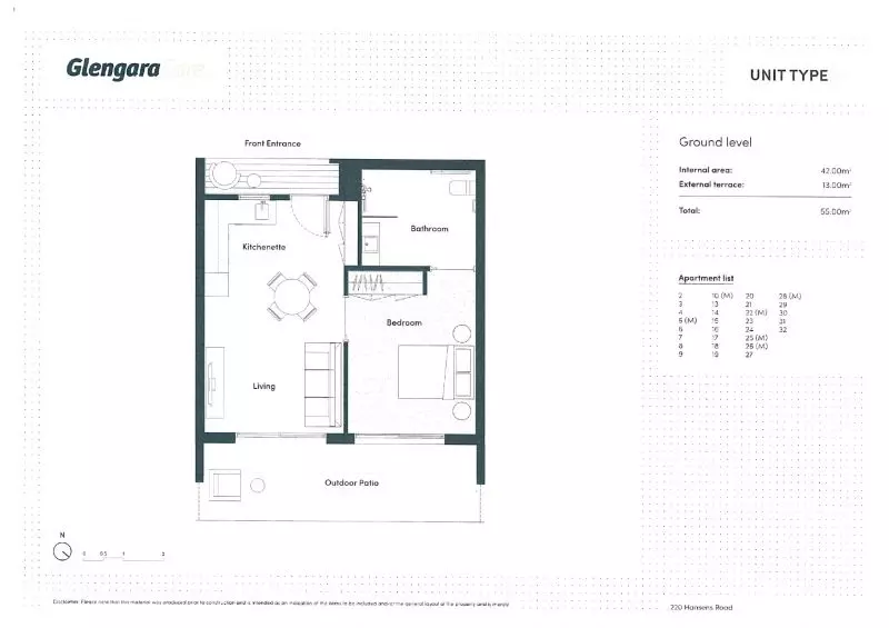 Ground floor apartment, close to all community facilities