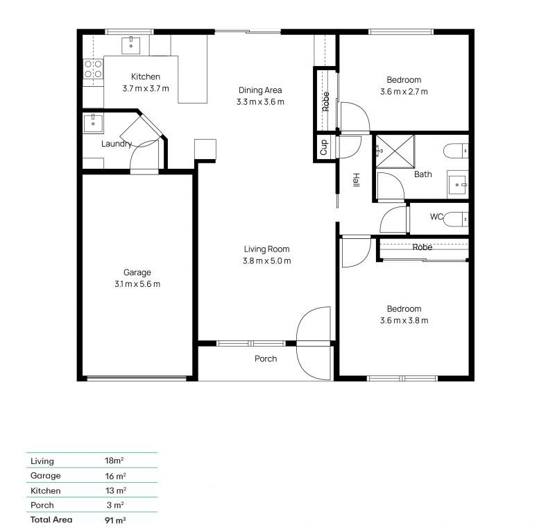 Corner Position with Private Courtyard Living