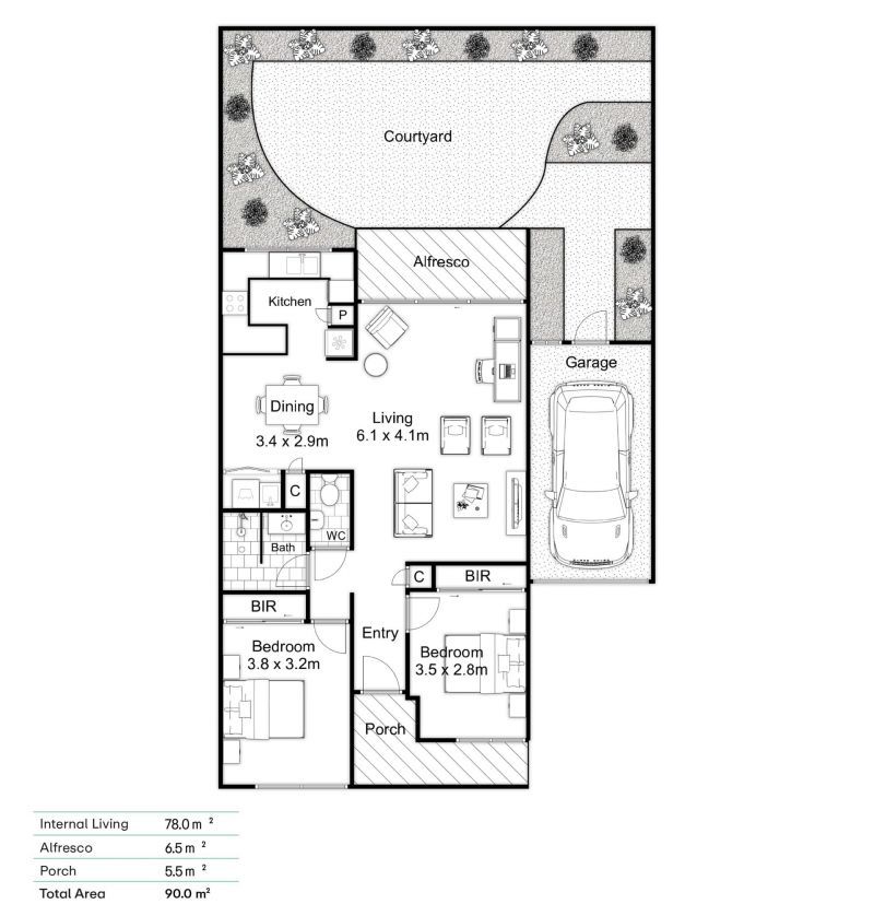Quiet, Spacious, Exceptionally Positioned