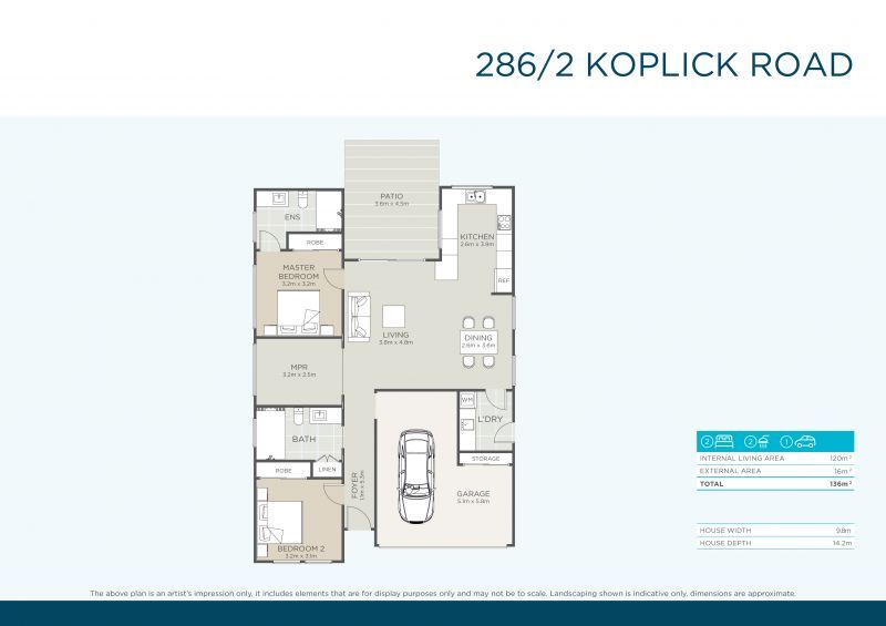 Elevated Home with Spacious Backyard and Modern Interior