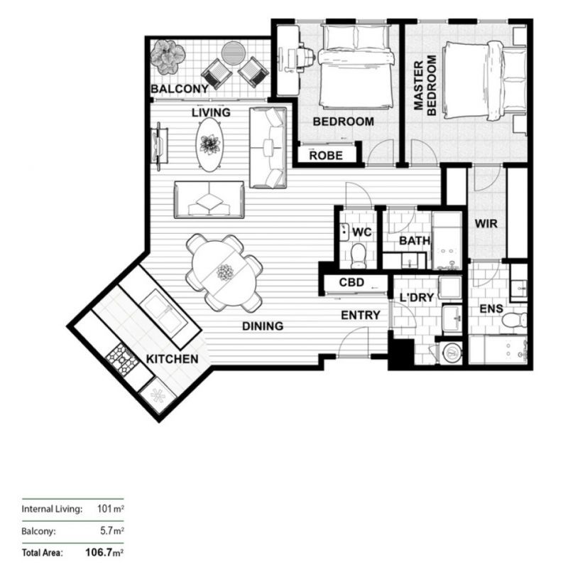 Stylish, Sunlit Malvern Apartment