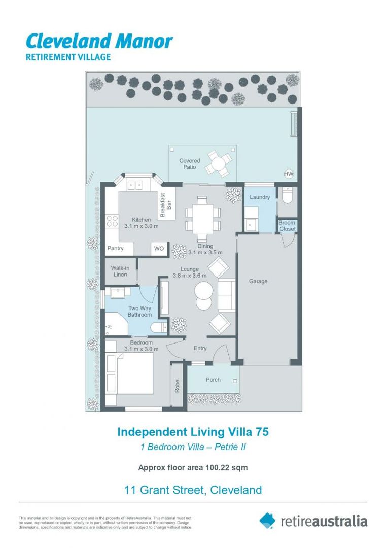 Charming 1 Bedroom Villa for Retirement Living at Its Best