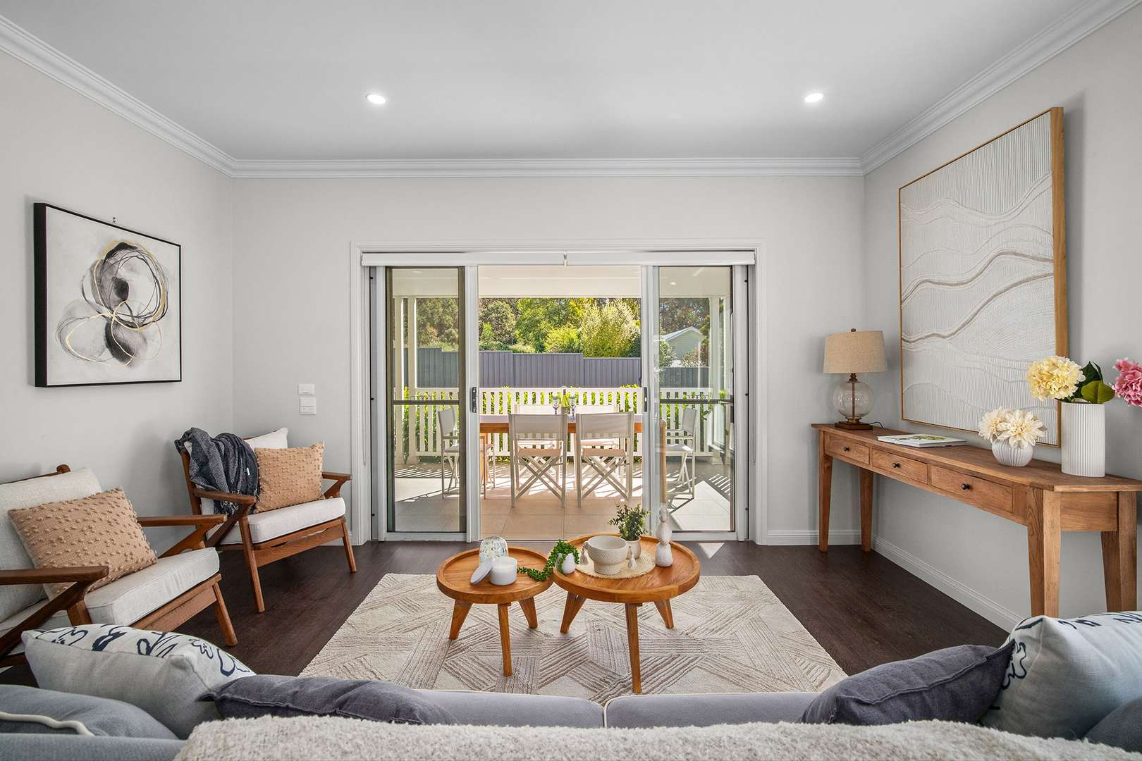 3 bedrooms, 2 bathrooms, double garage