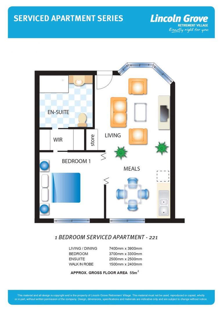 Stylish apartment with entry to internal courtyard