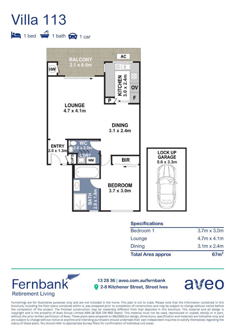 Unit located in a great location
