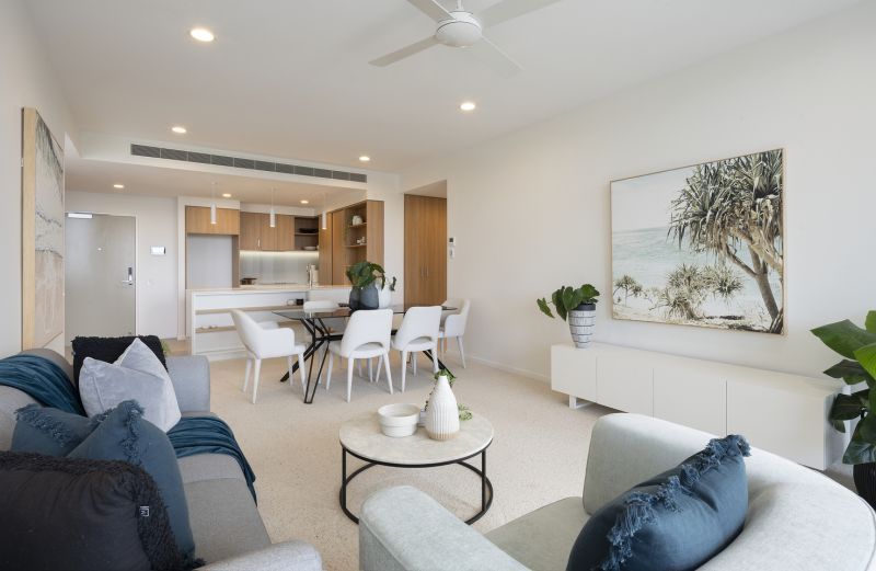 Spacious apartment filled with natural light, overlooking golf course