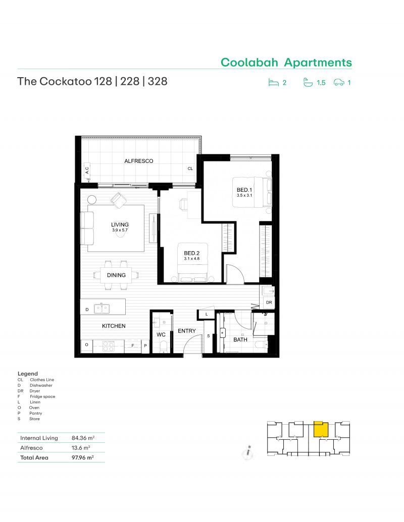 Sun‑Filled Living with a Spacious Entertainer's Balcony