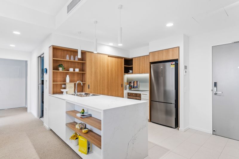 Contemporary north-facing apartment with spacious balcony